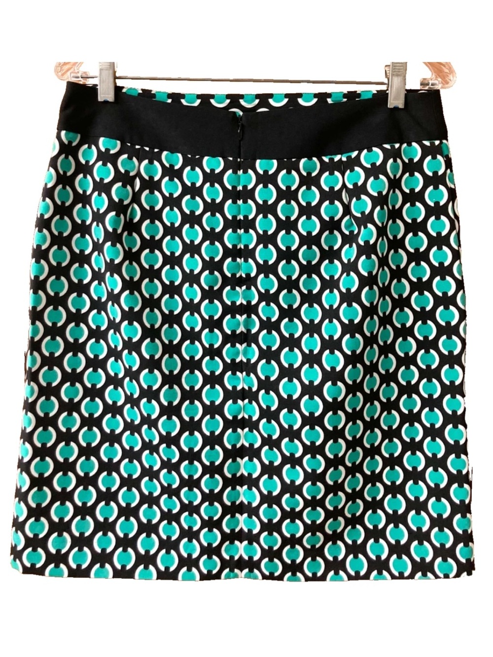 NWOT Worthington Black Teal Pencil Skirt SZ 10